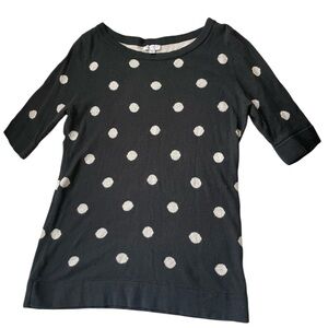 A Pea in the Pod Black and White Polka Dot Top